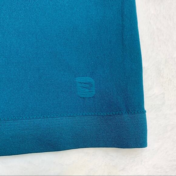 FABLETICS Adra Teal Laser Cut Seamless V-Neck Tank Top size XS - Picture 12 of 12